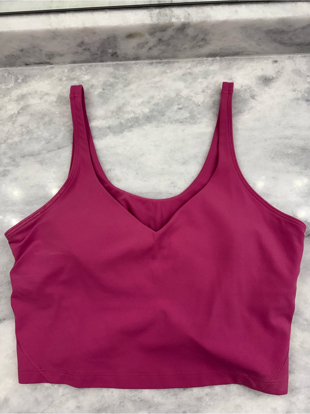 lululemon athletica Fuchsia/Pink Scoop Neck Cropped Tank